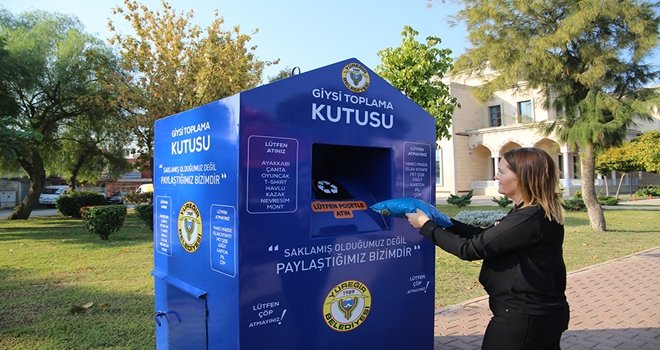 YÜREĞİR’DE ‘GİYSİ TOPLAMA KUTUSU’ PROJESİ