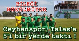 Ceyhanspor, deplasmanda Talasgücü Belediyespor’u 5 golle geçti