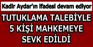 Rüşvet operasyonunda tutukla talebiyle mahkemeye sevk edildiler