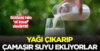 Sütte büyük tehlike' Çamaşır suyu...