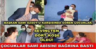 Çocuklardan Başkan Özsoy'a büyük ilgi!