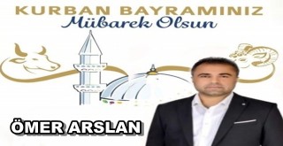 AK Parti Ceyhan ilçe yöneticisi Ömer Arslan'dan Kurban Bayramı mesajı