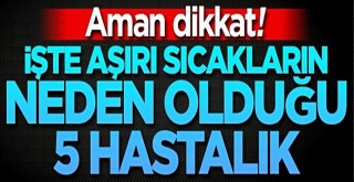 Aman dikkat! İşte aşırı sıcaklıkların neden olduğu 5 hastalık