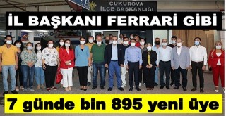 AK Parti Adana'da İlk 7 günde bin 895 yeni üye