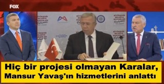 Karalar Mansur Yavaş'ın hizmetlerini anlattı. Çünkü...