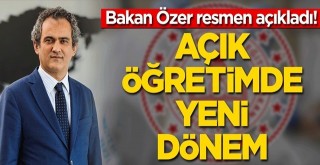 Açık öğretimde yeni dönem!