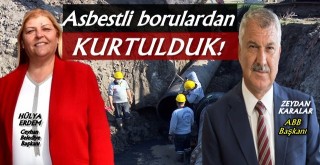 Ceyhan'lılar asbestli borulardan ve su motorlarından kurtuldu