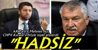 AK Parti Adana İl Başkanı Mehmet Ay, CHP'li Zeydan Karalar'a tepki