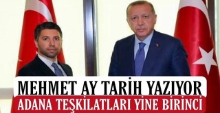 AK Parti Adana İl Başkanlığı yine birinci oldu
