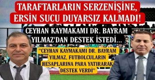 Ceyhan Kaymakamı Dr. Bayram Yılmaz Ceyhanspor'lu futbolculara el uzattı!