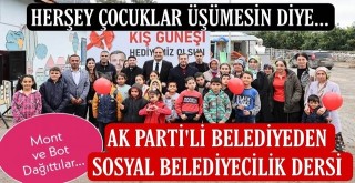 Yüreğir Belediyesi Soğuk Havalarda Çocukları Unutmadı