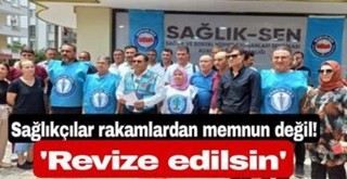 Sağlıkçılar rakamlardan memnun değil, 'Revize edilsin'