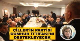 Çiller'in Partisi Cumhur İttifakı'nı Destekleyecek