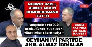 Nusret Saçlı Ceyhan İYİ Parti İlçe Başkanı Ahmet Akar'ı topa tuttu...