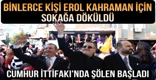 Binlerce kişi Erol Kahraman için sokağa döküldü