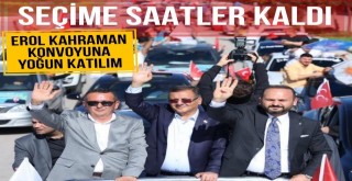 Erol Kahramanın Konvoyuna Yoğun Katılım!