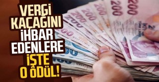 Vergide Kaçağını İhbar Edenlere Ödül!