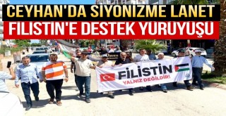 Ceyhan'da Filistin'e Destek Yürüyüşü
