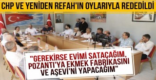 Ekmek Fabrikası ve Aşevi Reddedildi