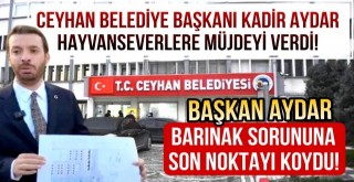 Başkan Aydar Barınak Sorununa Son Noktayı Koydu!