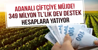Adanalı Çiftçiye Müjde! 349 Milyon TL’lik Dev Destek Hesaplara Yatıyor