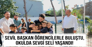 Sevil Başkan Öğrencilerle Buluştu, Okulda Sevgi Seli Yaşandı!