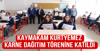 Ceyhan Kaymakamı Ramazan Kurtyemez Karne Törenine Katıldı