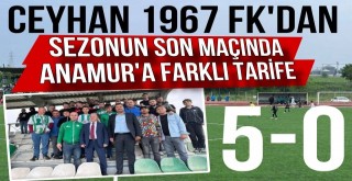 Ceyhan 1967 FK'dan Sezonun Son Maçında Farklı Tarife