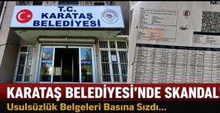Karataş Belediyesi'nde Usulsüzlük İddiası!
