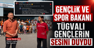 Gençlik ve Spor Bakanı, TÜGVA’lı Gençlerin Çağrısına Kayıtsız Kalmadı