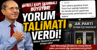 AK Parti Ceyhan İlçe Başkanı Bülent Demirel'in Acizliği