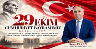Ceyhan Öğretmenevi Müdürü Remzi Varan’dan 29 Ekim Cumhuriyet Bayramı Mesajı